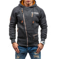 Men Side zipper gauze hoodies sweater - menochic