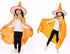 Children Halloween Costumes Wizard Witch Cloak Cape Robe with Pointy Hat Girls Boys Cosplay Props