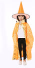 Children Halloween Costumes Wizard Witch Cloak Cape Robe with Pointy Hat Girls Boys Cosplay Props