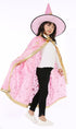 Children Halloween Costumes Wizard Witch Cloak Cape Robe with Pointy Hat Girls Boys Cosplay Props